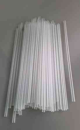 Трубочка для напоїв d4.8 22см Прозора рівна (200 шт) Харків