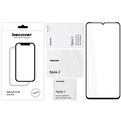 Стекло защитное BeCover Nokia G42 10D Black (711555) Винница - изображение 2