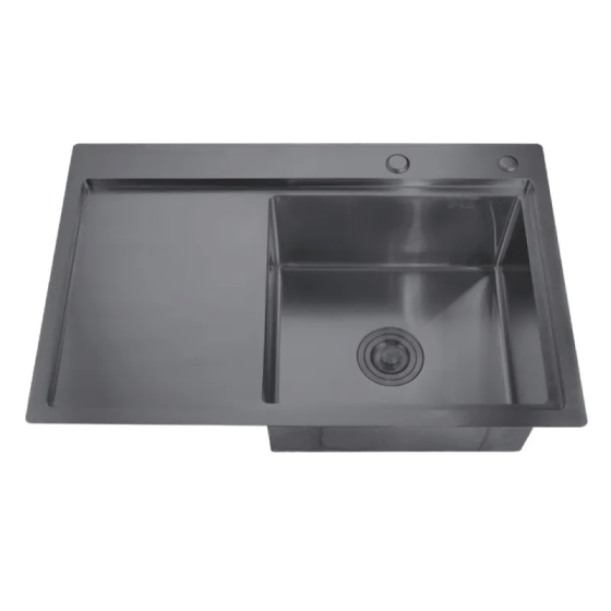 Мийка з нержавіючої сталі Zerix ZH7849R-215 Nano-Black (3.0/0.8) MX1592 Харків