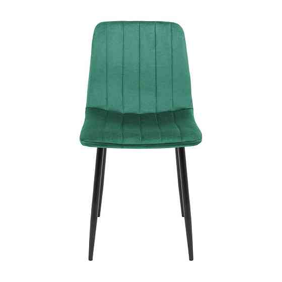 Стілець крісло м'який FuryDesign Malcolm 26 чорні ніжки Зелений Київ
