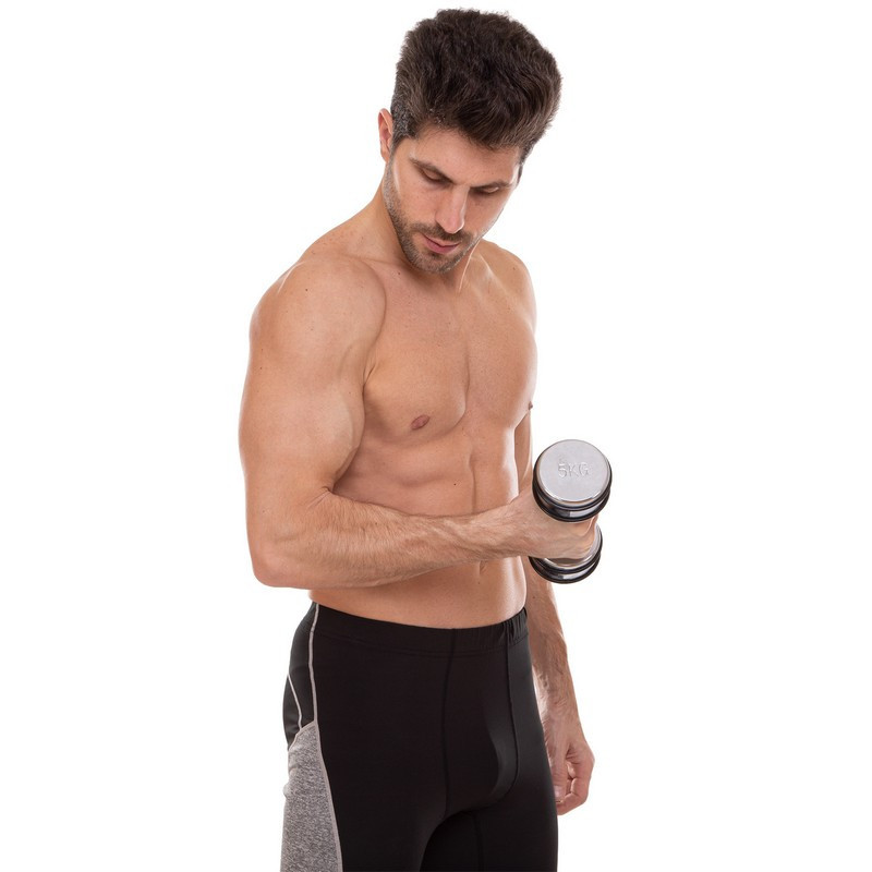 Гантель 5 кг хромированная Record-5204-5 Киев - изображение 5