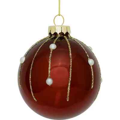 Ялинкова іграшка House Of Seasons Скляні кульки 3 шт D7 см Рожеві (8718861801606) Вінниця