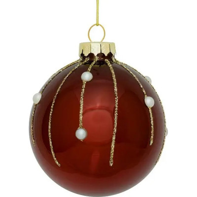 Ялинкова іграшка House Of Seasons Скляні кульки 3 шт D7 см Рожеві (8718861801606) Вінниця - фото 5