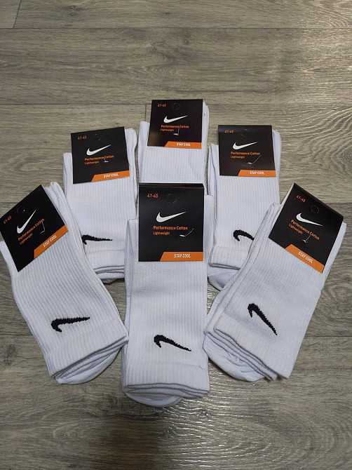 Набір чоловічих шкарпеток із бавовни (6 шт. в уп). Білі чоловічі шкарпетки Stay cool. Розмір 41-45 Київ - фото 7
