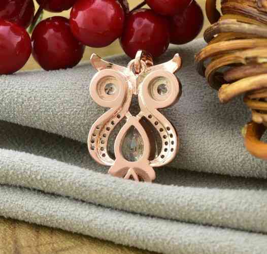 Кулон Сова для цепочки до 4мм, Xuping, размер 26*15мм, позолота РО Киев