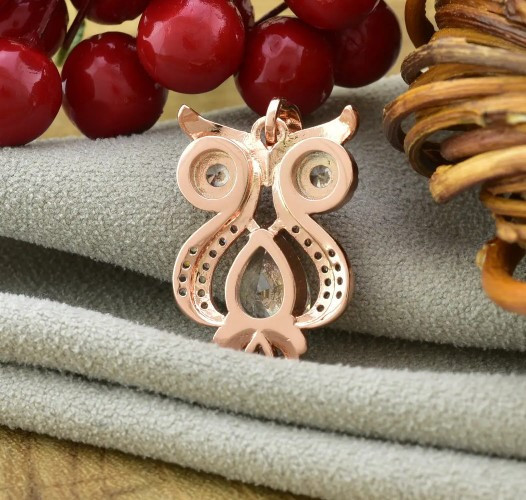 Кулон Сова для цепочки до 4мм, Xuping, размер 26*15мм, позолота РО Киев - изображение 3