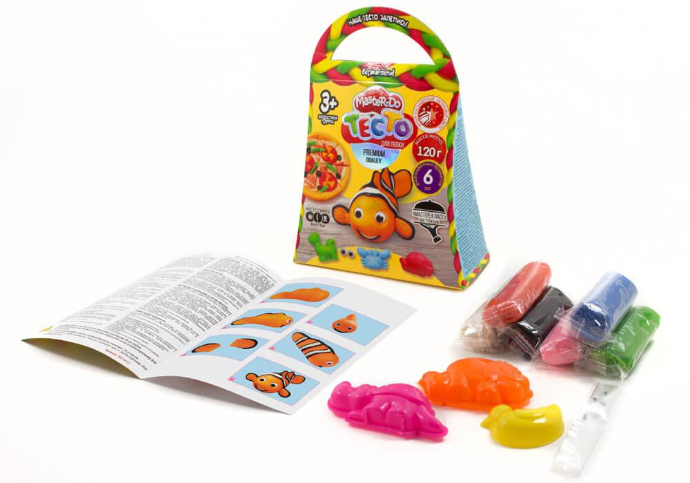 Набір креативної творчості "Тiсто для лiпки "Master Do" комильфо 6 кольорів*20г (24), TMD-04-01,02,0, шт Київ - фото 1