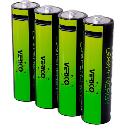 Акумулятор Verico AAA USB Type-C 600mAh 1.5V Li-ion * 4 (LoopEnergy) (1UDBT-A2WEBC-NN) Вінниця - фото 1
