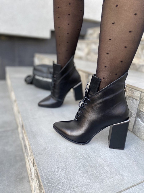 Wright Черевики жіночі WRIGHT 9561 (змійка) чорні (весна-осінь шкіра натуральна) 35 Коломия - фото 1