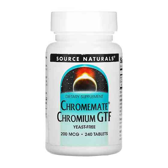 ChromeMate® Chromium GTF 200 mcg, Yeast Free - 240 tabs (Повреждена банка) Киев