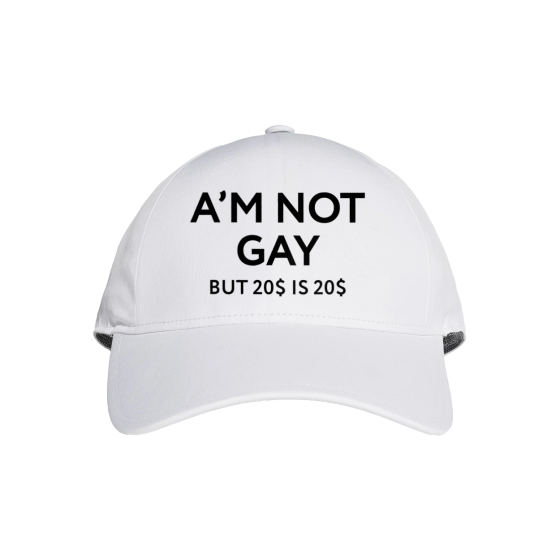 Кепка з написом A’m not gay but 20$ is 20$, 100% котон Чернівці