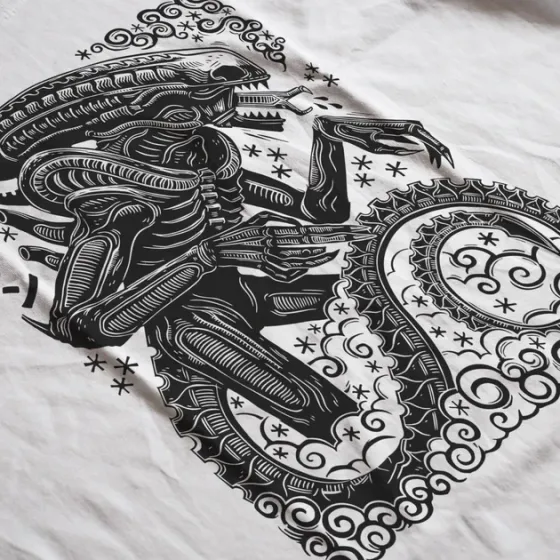 Футболка чоловіча з  принтом Alien Розмір 48 Дніпро