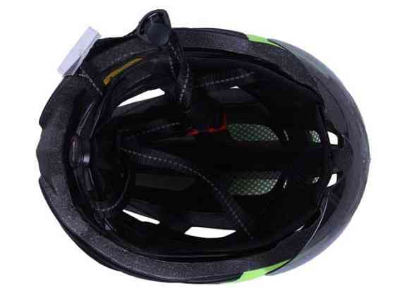 Шлем велосипедный GTS-H-090 с габаритным фонарем, очками (черный с желтым, size L) Мукачево