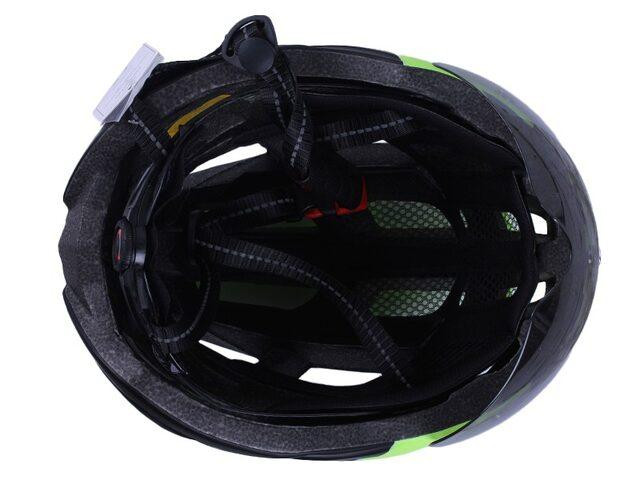 Шолом велосипедний GTS-H-090 з габаритним ліхтарем, окулярами (чорний із жовтим, size L) Мукачево - фото 4