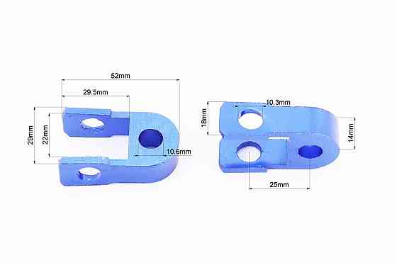 Подовжувач заднього амортизатора 25мм к-кт 2шт, синій Київ