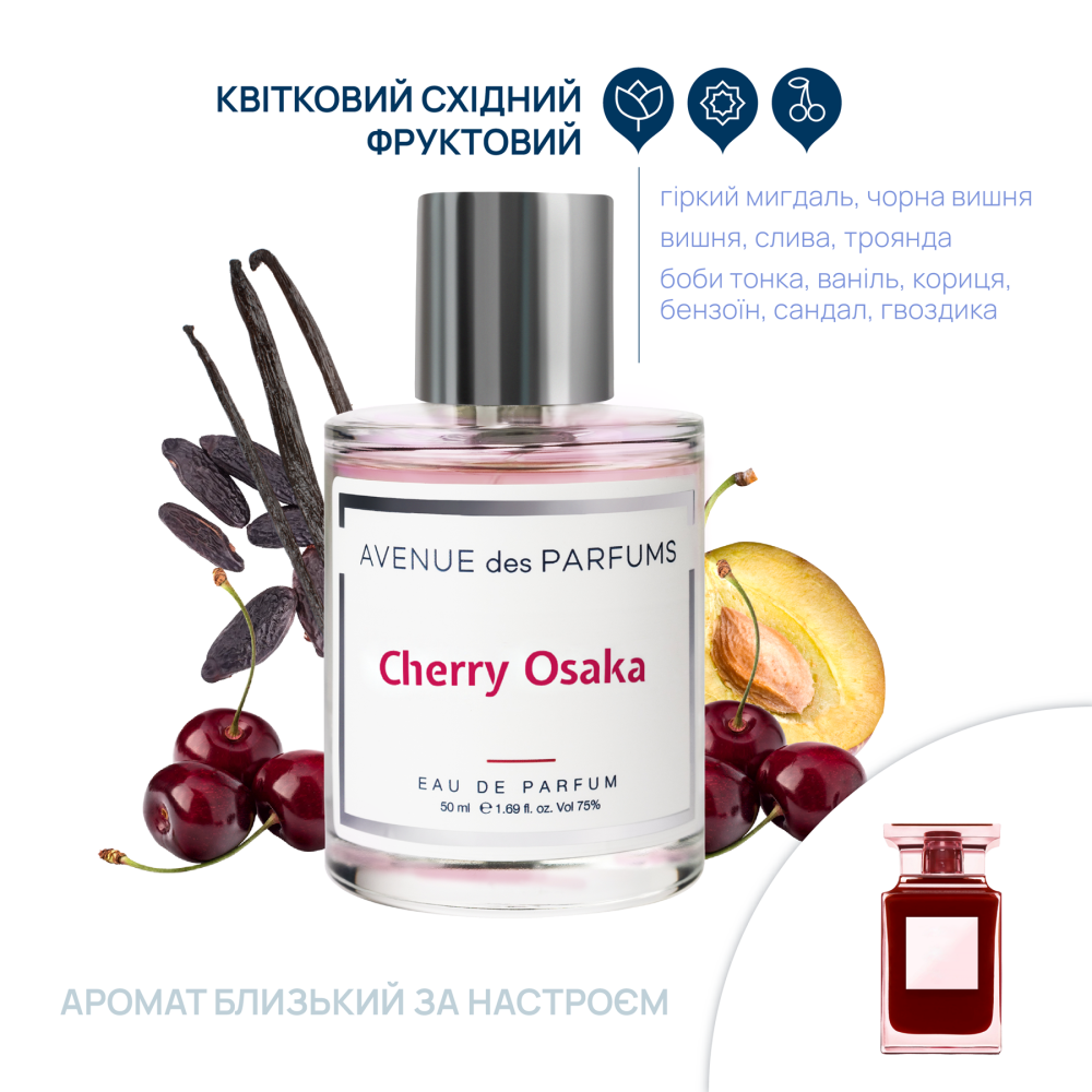 Парфюмерная вода Cherry Osaka Avenue des Parfums 50 мл Киев - изображение 6