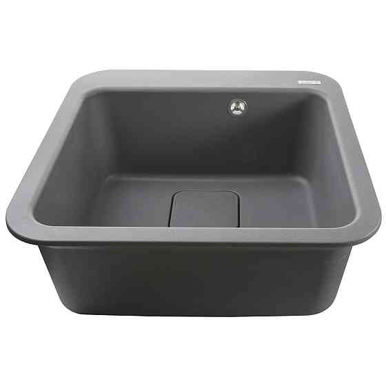 Гранітна мийка Globus Lux BARBORA сірий металік 510х510 мм-А0003 Київ