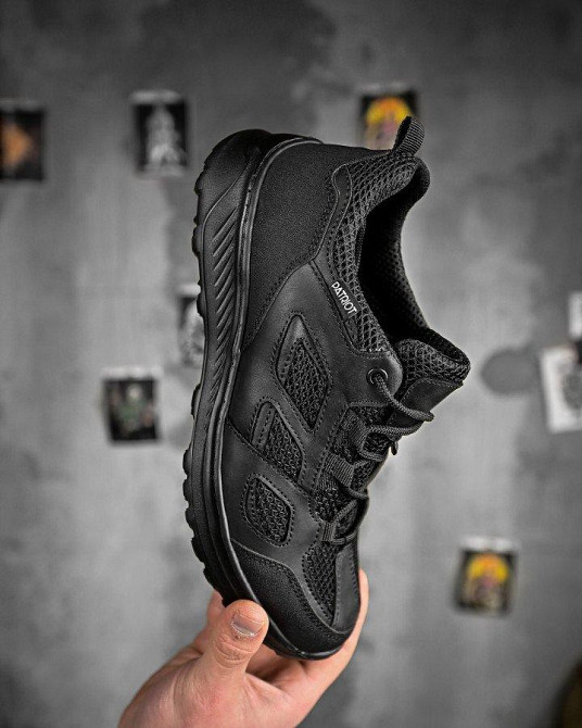 Летние тактические кроссовки PARTIOT черные ДЛ6467 Одесса - изображение 12