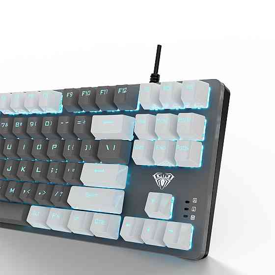 Клавіатура Aula Mechanical F3287 White/Grey keycap KRGD blue (6948391240688) білий, сірий Харків