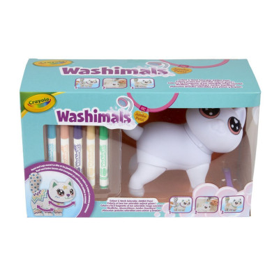 Набір для творчості Crayola Washimals Котик- велетень, з фломастерами 5 шт (74-7518) Вінниця - фото 6