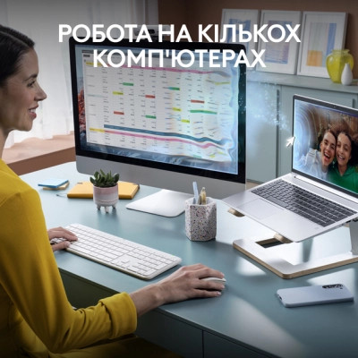 Комплект Logitech MK950 Bluetooth/Wireles UA Off-White (920-012491) Вінниця - фото 7