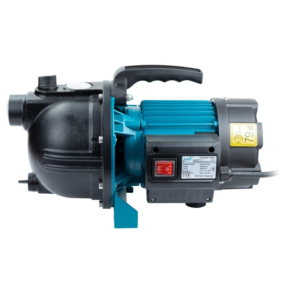 Насос відцентровий самовсмоктуючий 1.0кВт Hmax 44м Qmax 73л/хв LEO EKJ-1002I (775347) Рівне - фото 2
