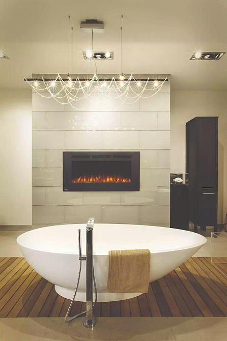 Камін електричний горизонтальний Allure Phantom 42 з металевою сіткою, чорний мат (NEFL42FH-MT-EU) Код: 010734 Ровно - изображение 8