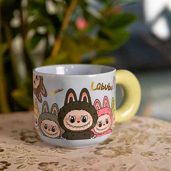 Чашка фарфоровая Labubu 400 (мл) подарочная кружка прикольная чашка для детей на подарок FM-22D SBR Киев