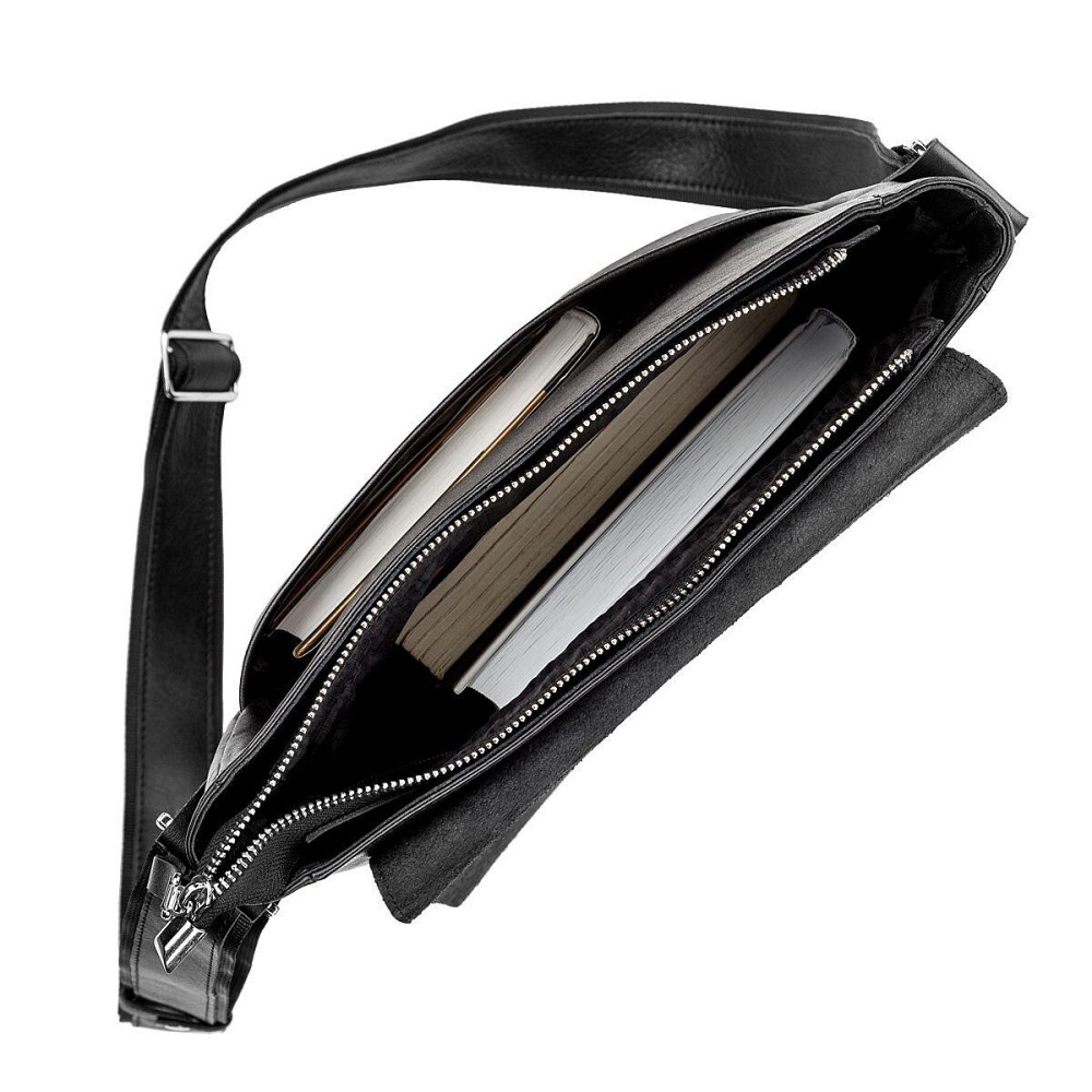 Сумка SHVIGEL 11079 шкіряна Чорна Київ - фото 2