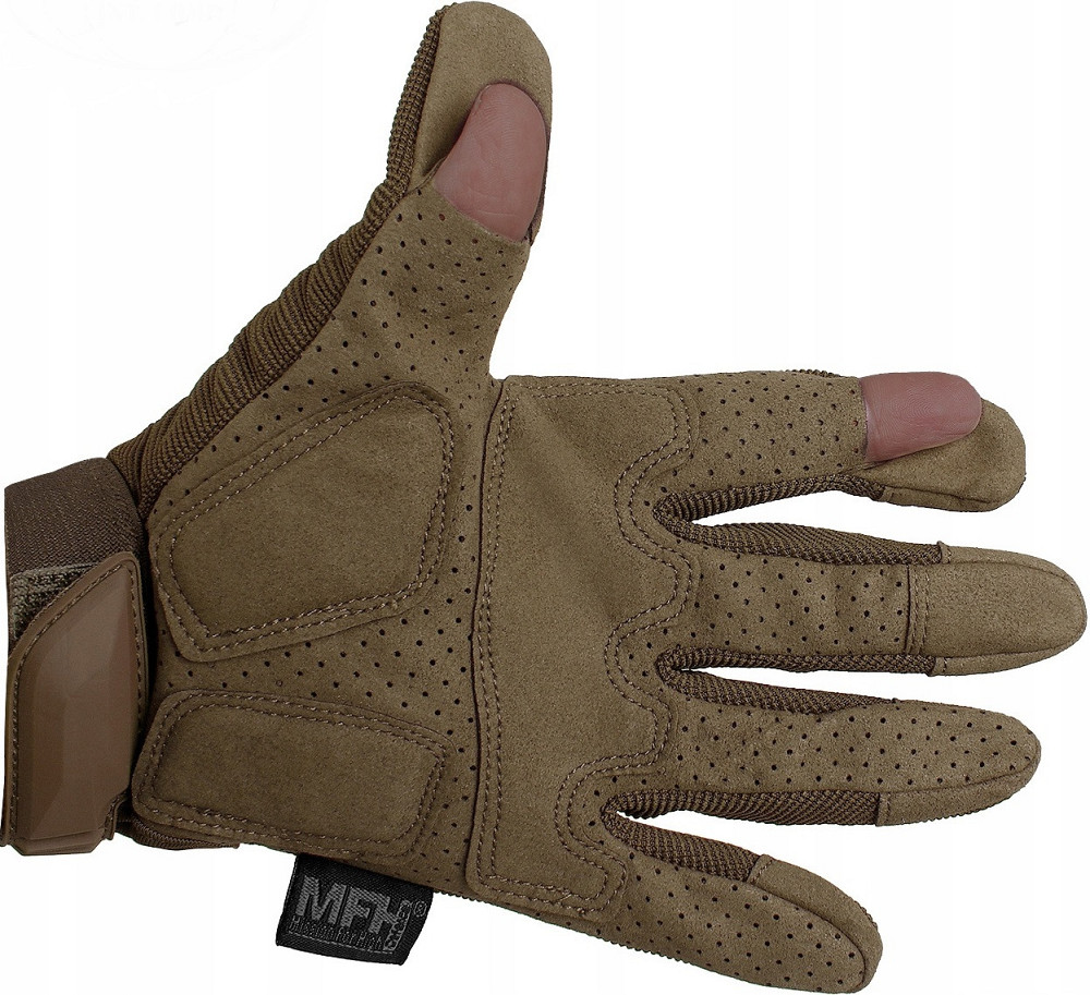 Тактические Защитные Перчатки всесезонные для стрельбы с липучкой MFH 