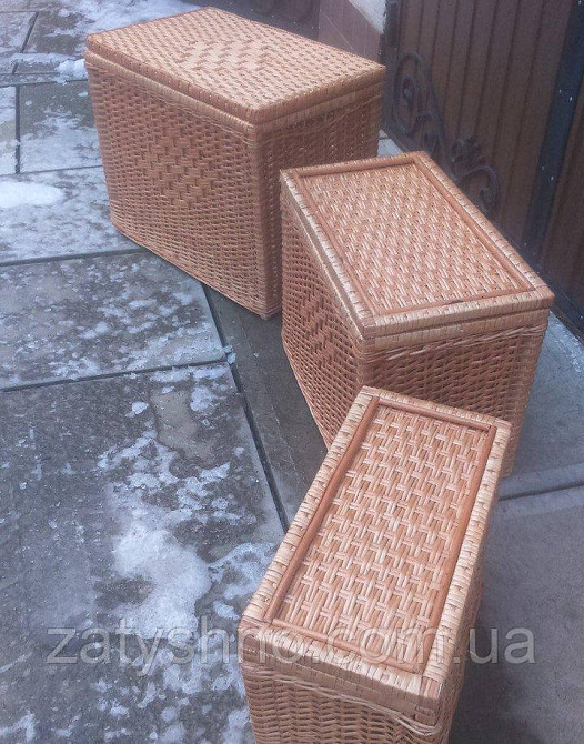 Набір плетених ящиків з лози Київ - фото 2