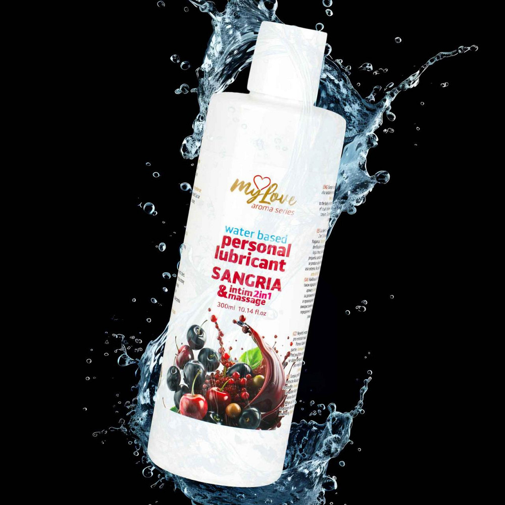 Водный лубрикант 2в1 для интимной близости и массажа MyLove Aroma Series Sangria (Сангрия), 300 мл Sex Aura Киев - изображение 3