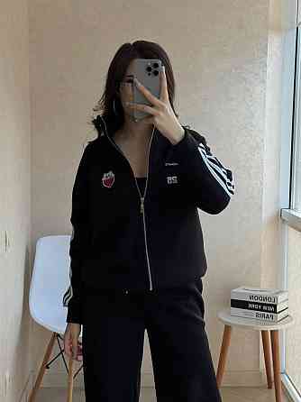 Стильный женский оверсайз костюм двойка триника флис Одесса