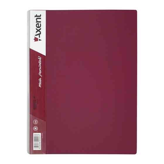 Папка з файлами Axent 60 sheet protectors, burgundy (1060-04-А) Вінниця