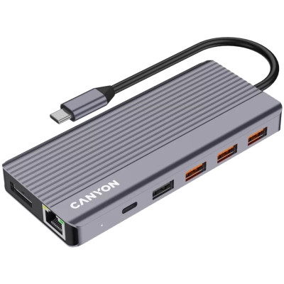 Порт-реплікатор Canyon Docking Station DS-16 13 in 1 4k USB-C hub (CNS-TDS16) Вінниця - фото 11