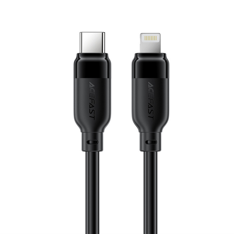 Кабель ACEFAST C16-01 TPU charging data cable USB-C to L Black Одесса - изображение 1