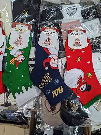 Шкарпетки жіночі новорічні в наборі з 5 шт.. Розмір 36-41 COALA BM6360 Київ