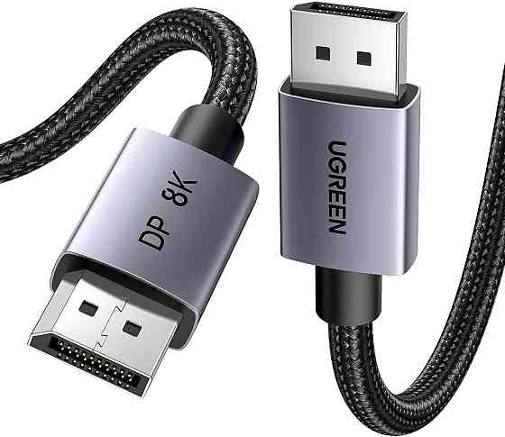 Кабель DisplayPort 1.4 UGREEN 8K 2м, дріт DP-до-DP для моніторів 8K/4K 240 Гц, нейлонове обплетення Київ