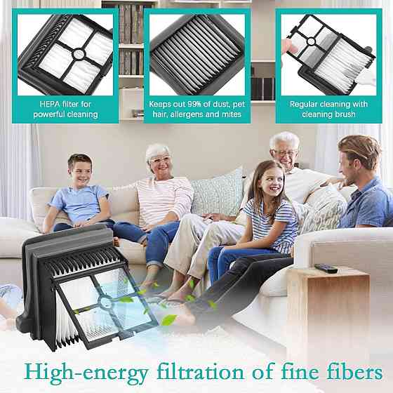 Набор аксессуаров Tineco iFloor 3/Floor One S3 серый 7 в 1: 2 ролика, 4 фильтра HEPA, микрофибра, запчасти для Киев