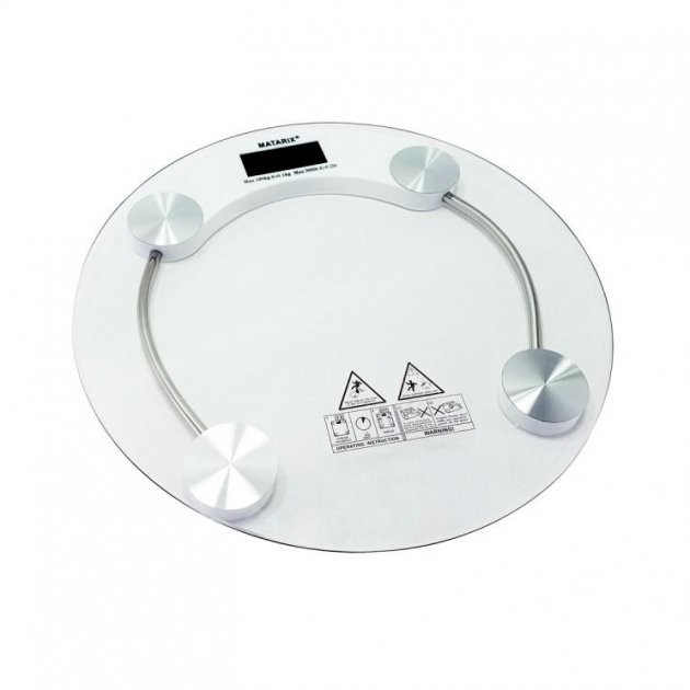 Весы напольные MATARIX MX-451А 180кг прозрачные Харьков - изображение 1