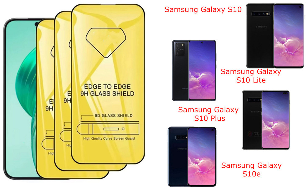 Защитное стекло DefenzoGlass для Samsung Galaxy S10, S10 Lite, S10 Plus, S10е – двойная прочность Киев - изображение 3