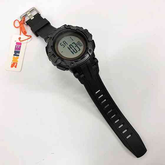 Тактические военные часы для ЗСУ SKMEI 1545BKWT, Электронные наручные часы мужские тактические IX-77 Львов