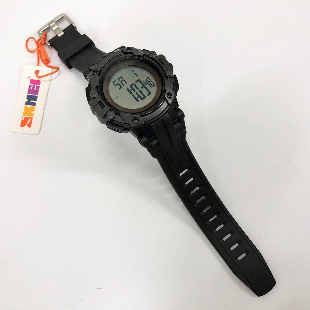 Тактические военные часы для ЗСУ SKMEI 1545BKWT, Электронные наручные часы мужские тактические IX-77 Львов - изображение 1