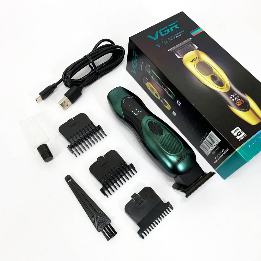 Професійна машинка для стрижки волосся на акумуляторі VGR V-227, Тример для волосся портативний XW-45 Львів - фото 14