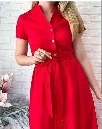 Довга котонова сукня на гудзиках "Lesley" оптом | Норма Київ