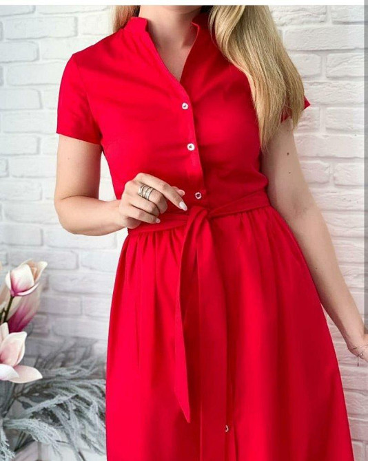 Довга котонова сукня на гудзиках "Lesley" оптом | Норма Київ - фото 2