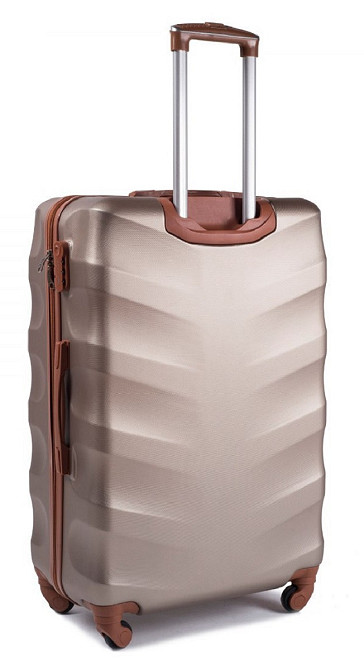 Чемодан пластиковый WINGS 402 средний Шампань Киев - изображение 2