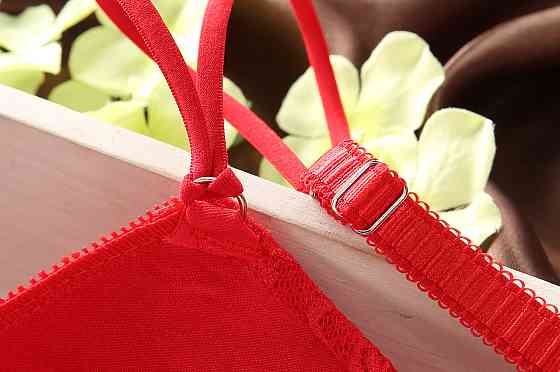 Комплект нижнего белья женский красный 80В Киев