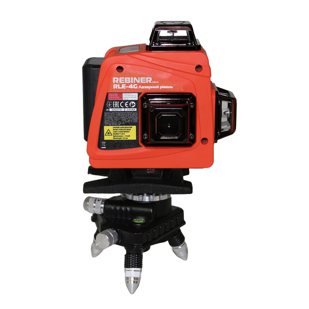 Лазерний рівень 16 променів Rebiner RLE-4G зелений діод (4000 мА / год), гарантія 36 міс Львів - фото 2