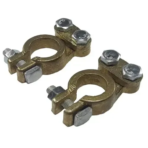 Набор клемм аккумуляторных, с пластиной, латунь Полтава - изображение 1